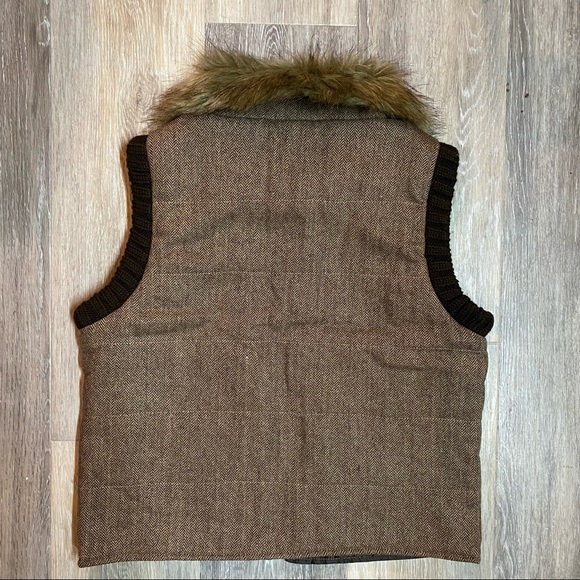 Roxy Wool Blend Faux Fur Vest - Picture 4 of 8
